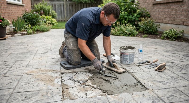 Decorative Concrete Repair in Greenville, SC